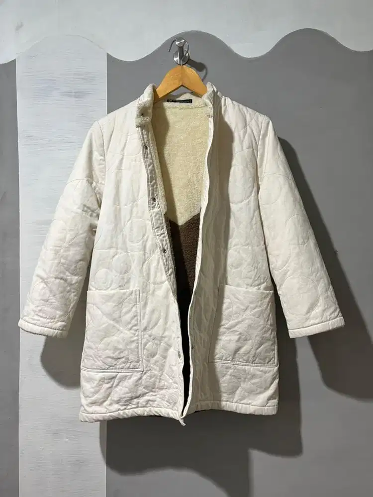Sherpa Quilted Coat & Jacket Winter Wanita size L