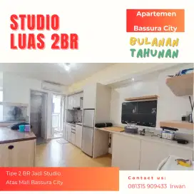 Sewakan Studio Luas 2 BR Apartemen Bassura City Atas Mall Bassura City