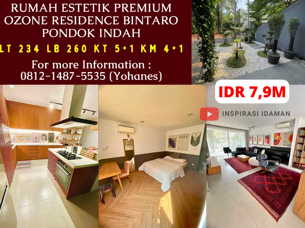 Rumah Estetik Premium Ozone Residence Bintaro Pondok Indah