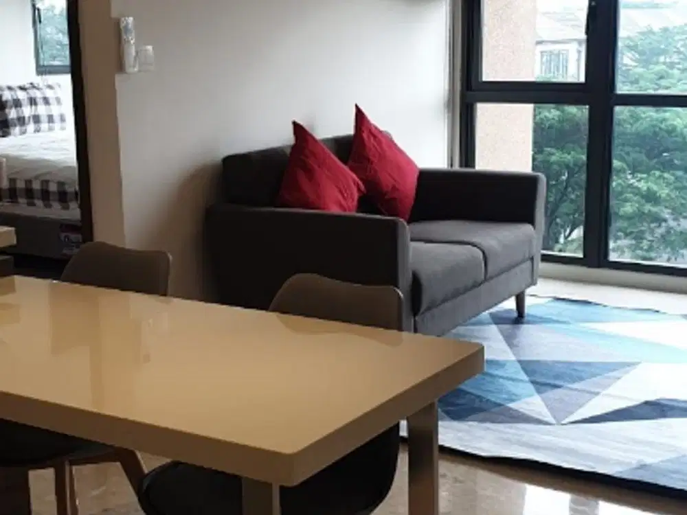 Disewakan unit 1Br Marigold Nava Park BSD, bagus, furnished