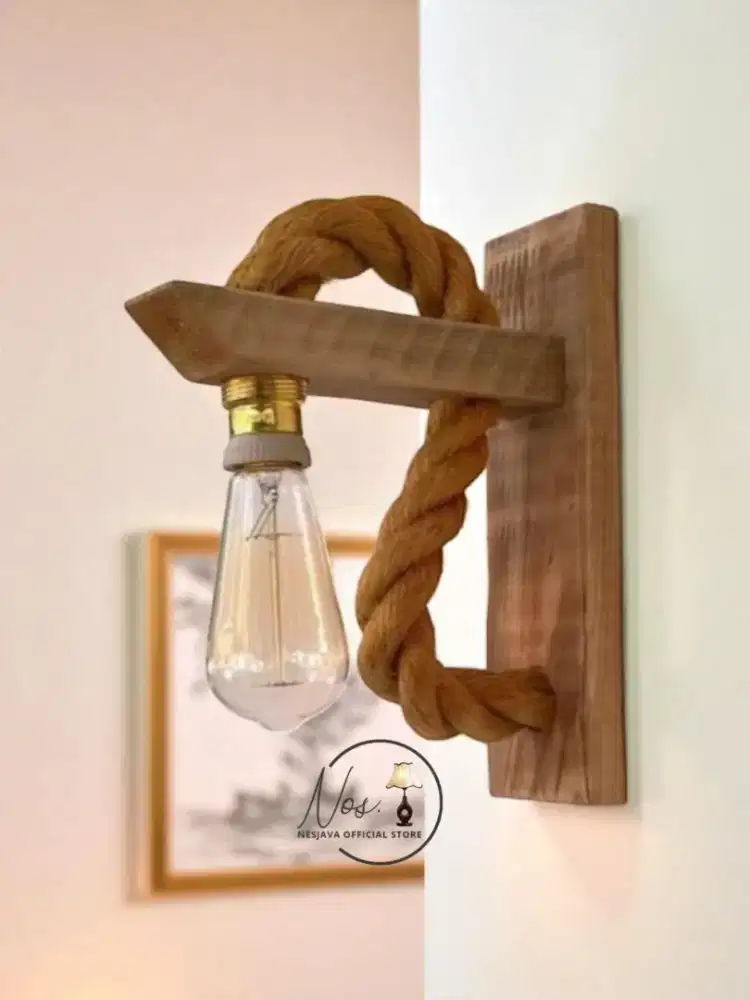 Lampu Hias Dinding Vintage Tali Dekorasi estetik vintage 2