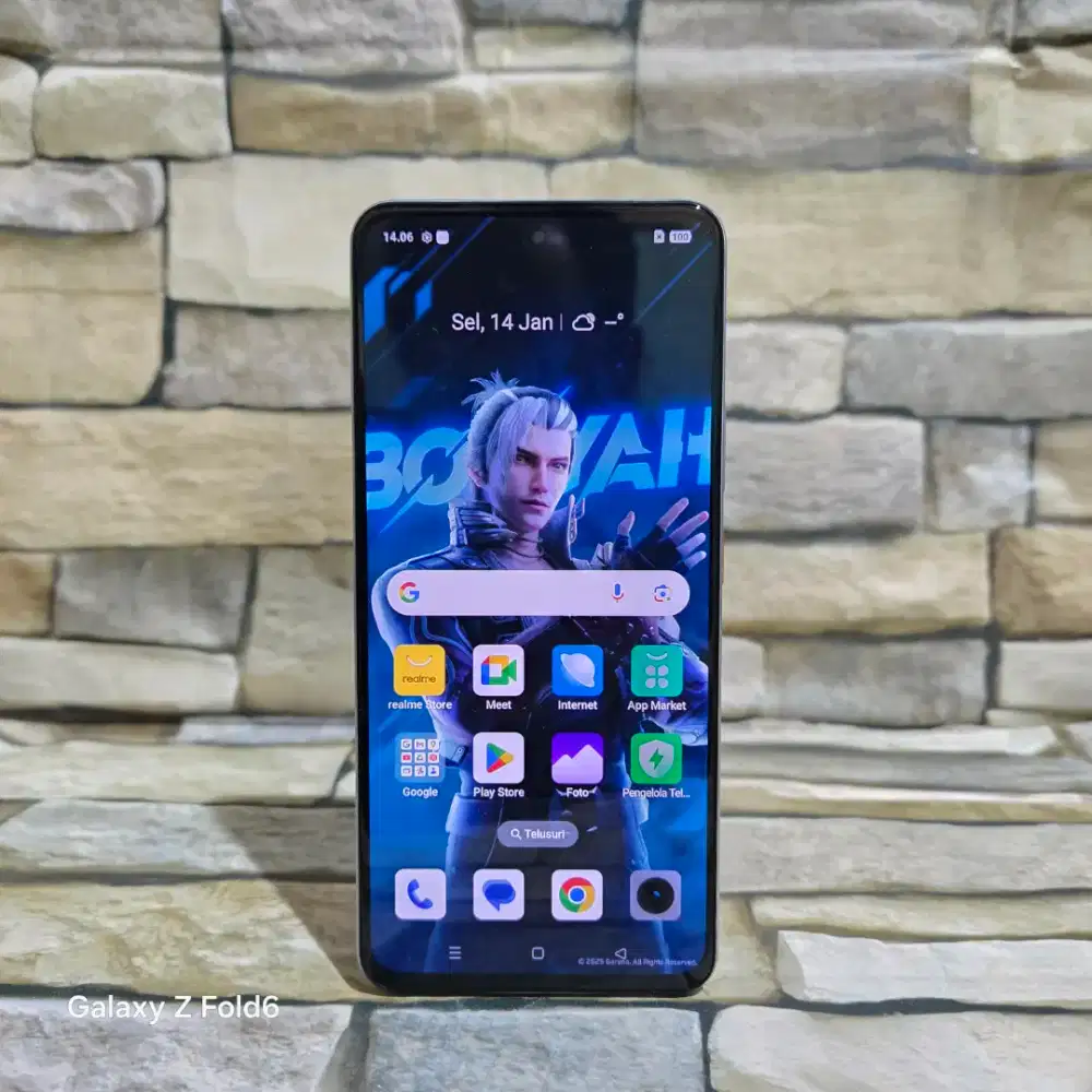 Realme 14 5G 8/256 kelengkapan hp aja/batangan segel mulus 98%
