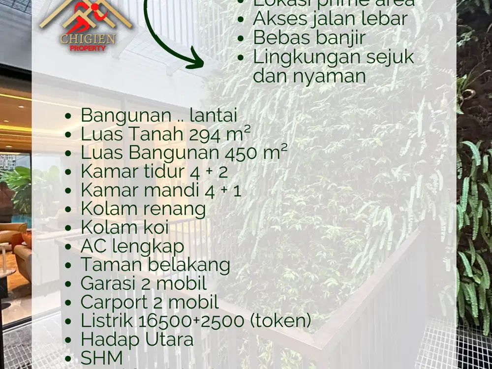 DIJUAL RUMAH BRAND NEW TROPICAL MODERN DI KEMANG JAKARTA SELATAN