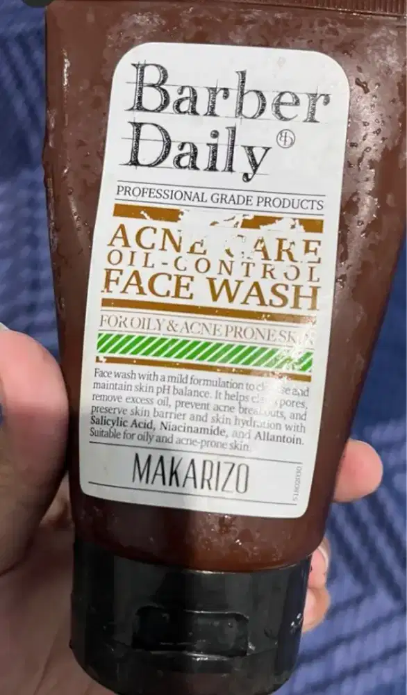 [Makarizo 100ml] Facial Wash Barber Daily Acne Care