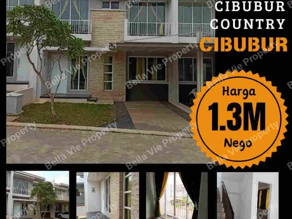 Jual Rumah Cantik Cluster Favorite 1,3 M Nego .Cibubur Country Cikeas