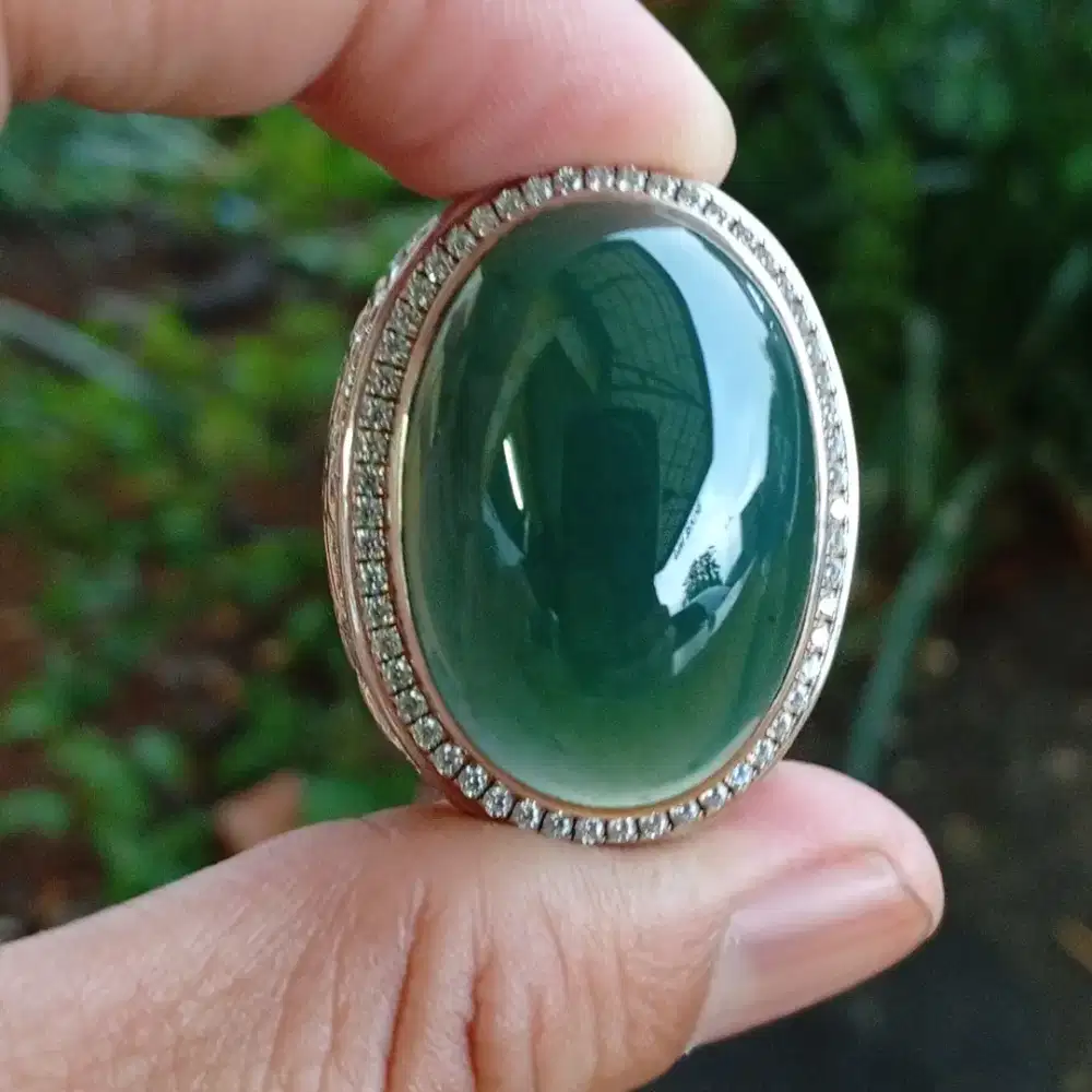 Giok Myanmar Burma type A Jadeite Jade 48.66 ct Mumbul Mulus