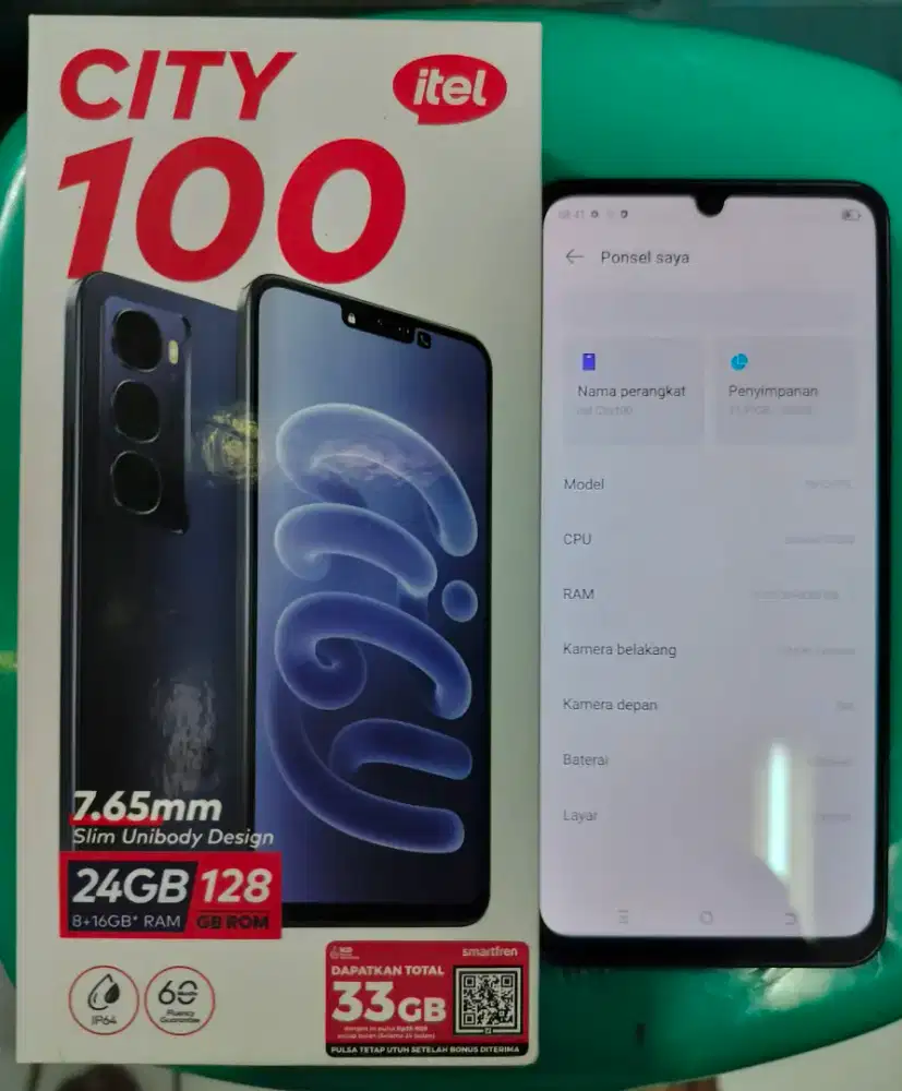 ITEL CITY 100 8+8/128Gb FULLSETT