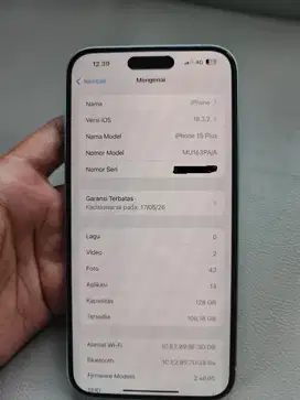 Iphone 15 Plus 128 Ex Ibox (Garansi On)