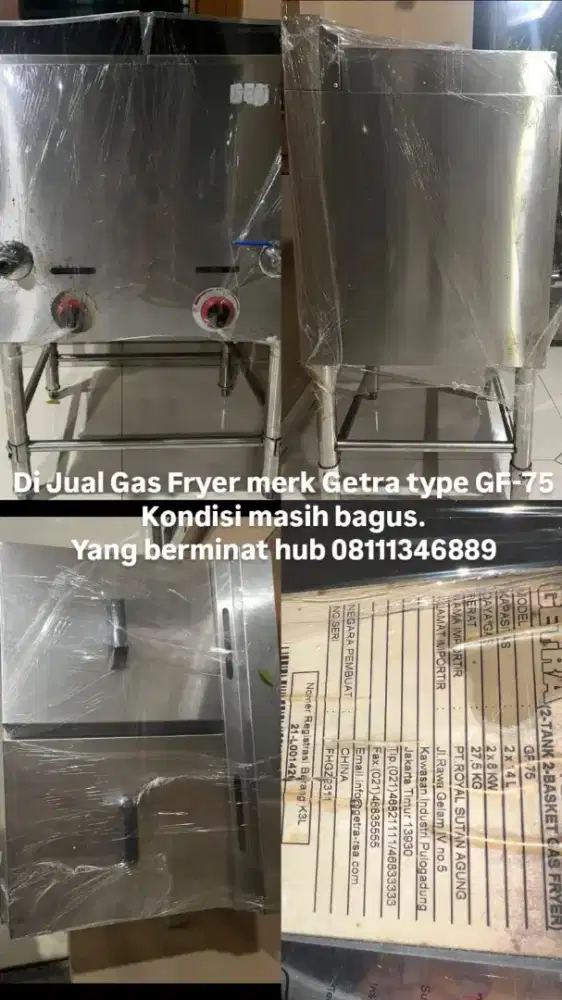 Gas fryer getra gf 75