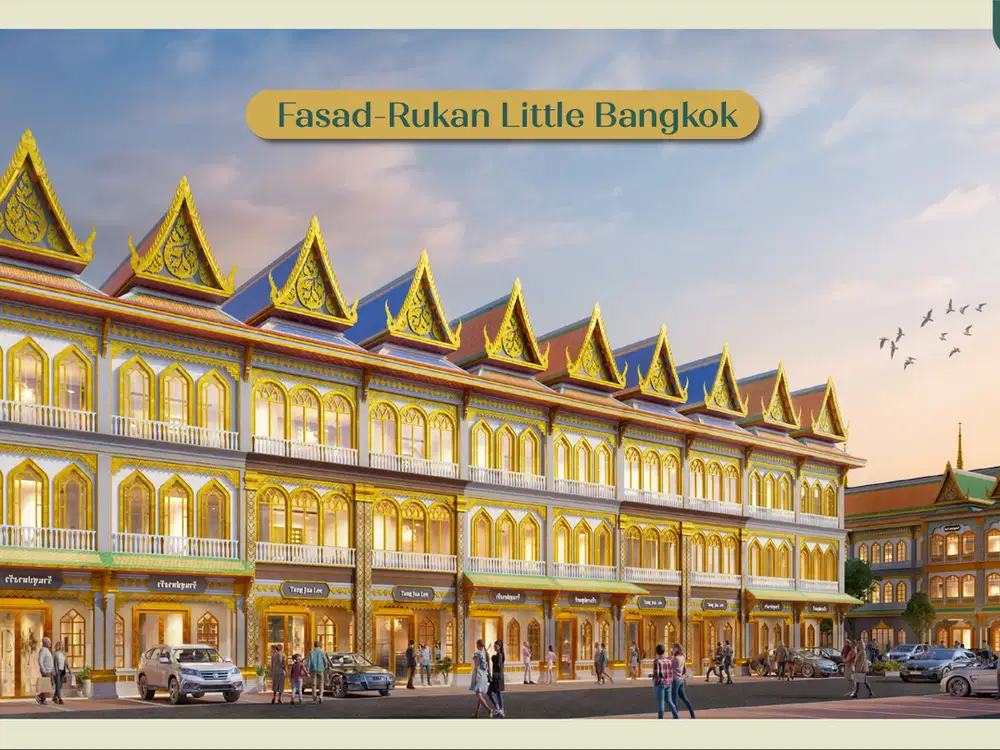 Rukan 3 Lantai Little Bangkok di PIK 2