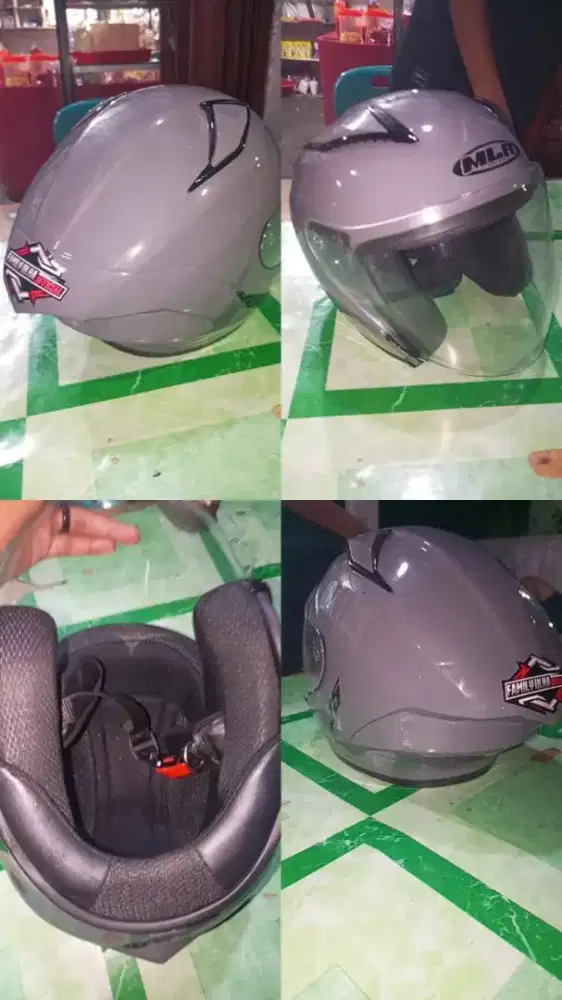 Helm MLA abu-abu