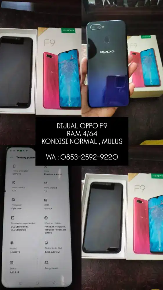 DIJUAL OPPO F9 4/64