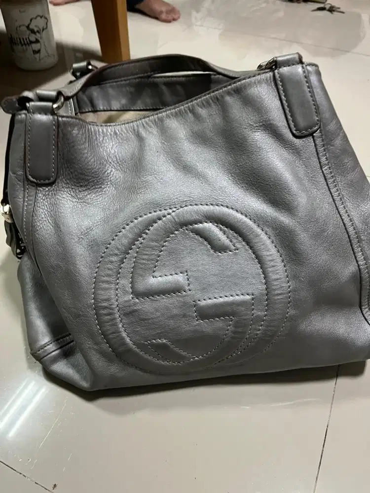 Tas gucci silver second