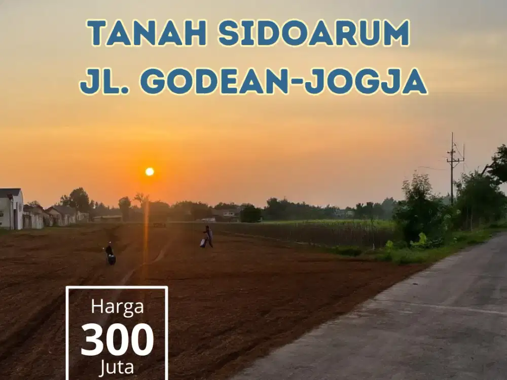 Tanah Dijual Jalan Godean Sidoarum, Dekat Tugu Jogja