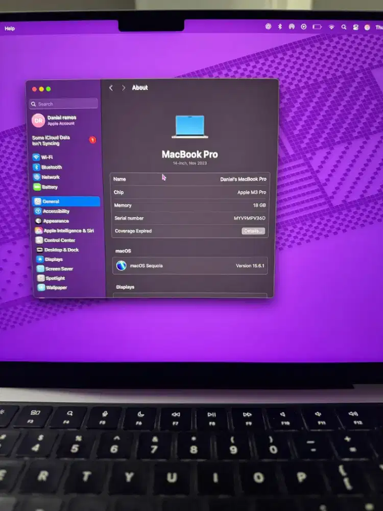 Macbook Pro M3 Pro 18/512