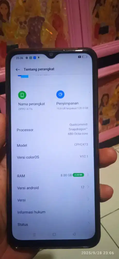 Oppo A77S ram 8/128gb full set