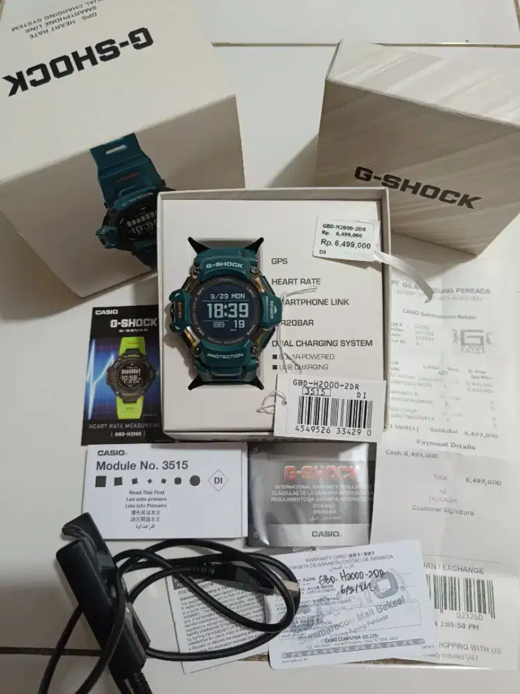 G-Shock gbd H2000 2DR smart watch original bekas sangat bagus normal