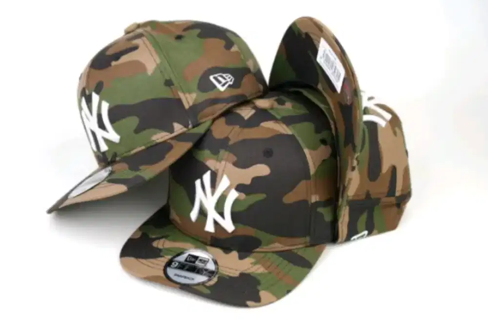 Topi snapback NY new era cap 9fifty army