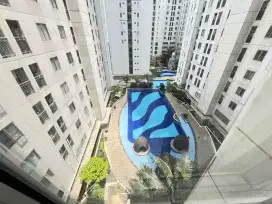 View Pool! 2BR Fullfurnished Lt Rendah Geranium Apartemen Bassura City