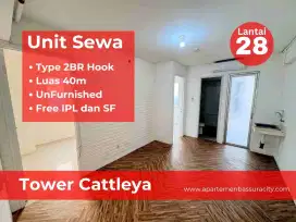 Sewa 2BR hook Kosongan apartment Bassura City tower Cattleya