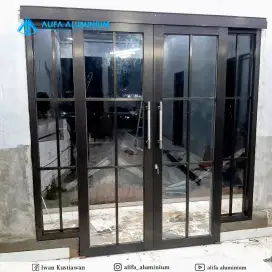 kusen pintu aluminium dan kaca