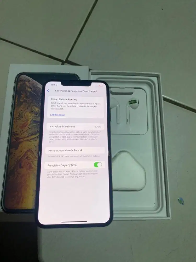 Iphone xs max 256gb ex inter warna gold