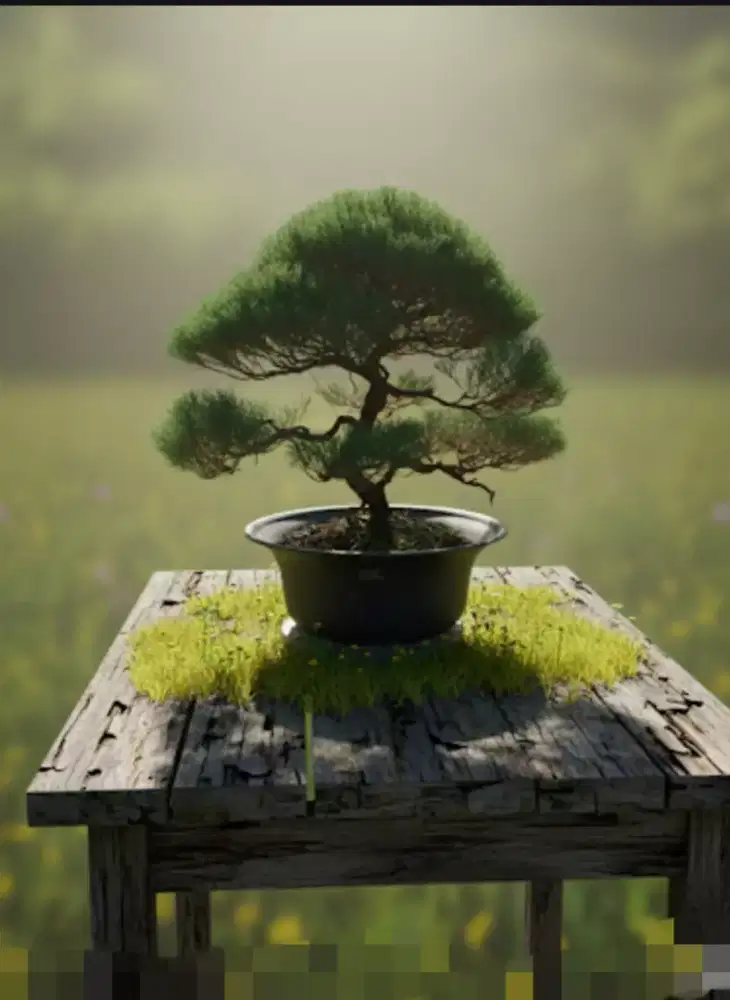 Bonsai Cemara Udang siap pajang
