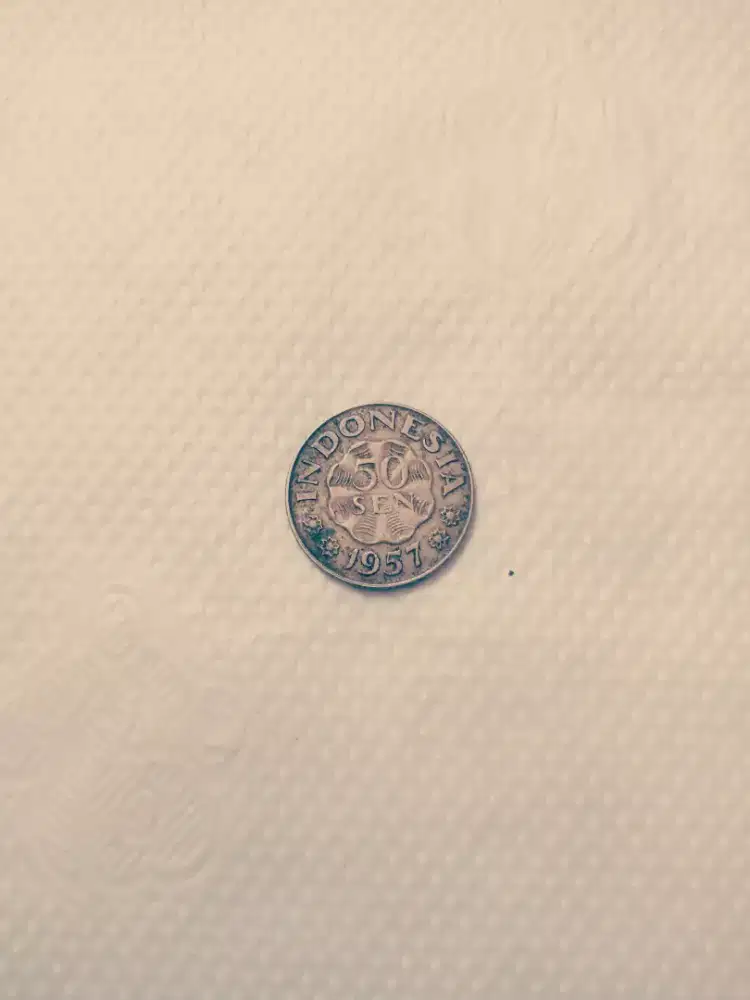 Coin Kuno 50 SEN Tahun 1957