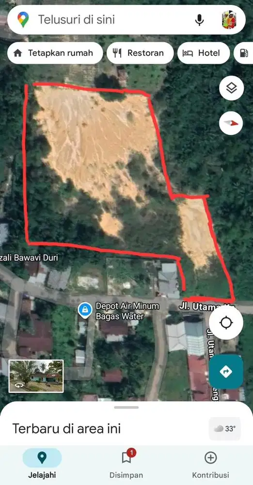 TANAH DIJUAL -+ 1,2Ha