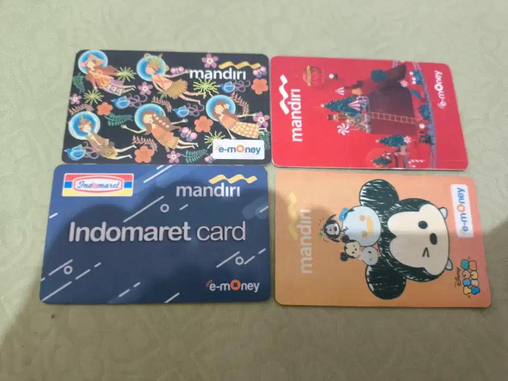 (HARGA 4 KARTU)Kartu e-money e toll mandiri utk bayar tol, parkir, KRL
