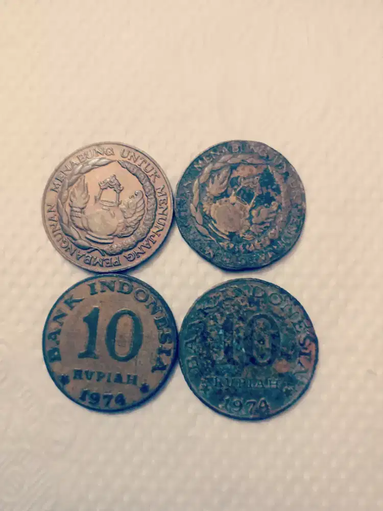 Coin Kuno 10 Rupiah Tahun 1974