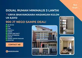 Jual Cepat Rumah 3 Lantai di Sukodono, Sidoarjo – Harga Nego