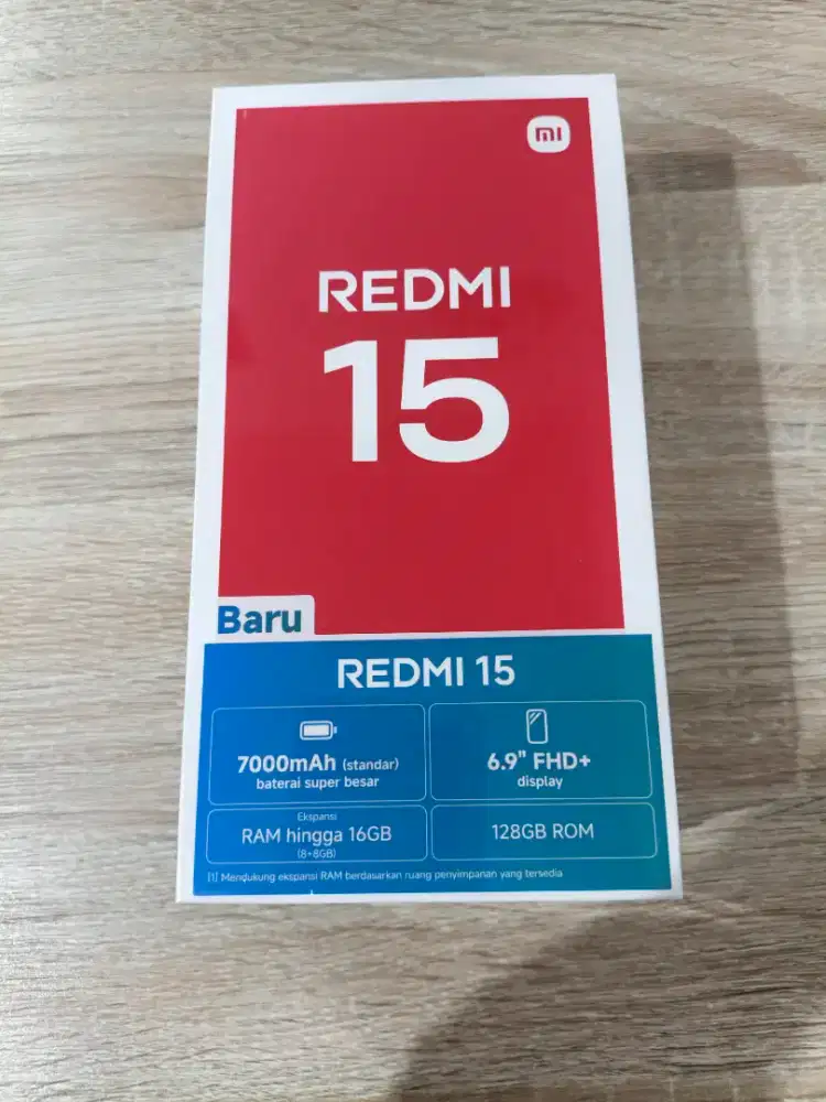 Xiaomi redmi 15 128gb segel dalam box grs resmi baru