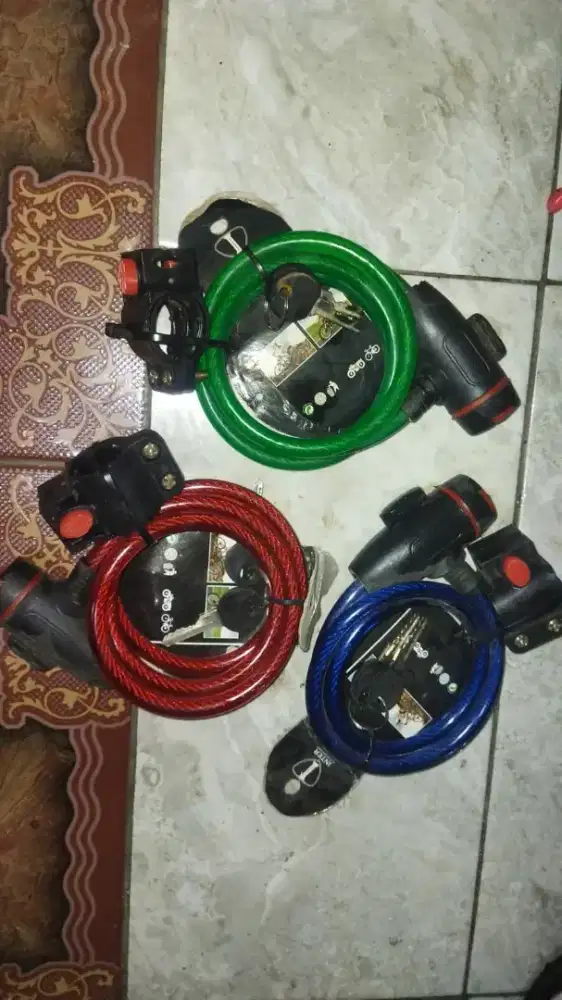 Gembok sepeda siap pakai