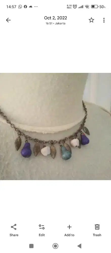 Vintage, Kalung klasik yg unik, original (made in Italy)