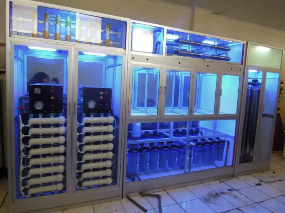 Pemasangan depot air minum isi ulang sytem RO & MINER