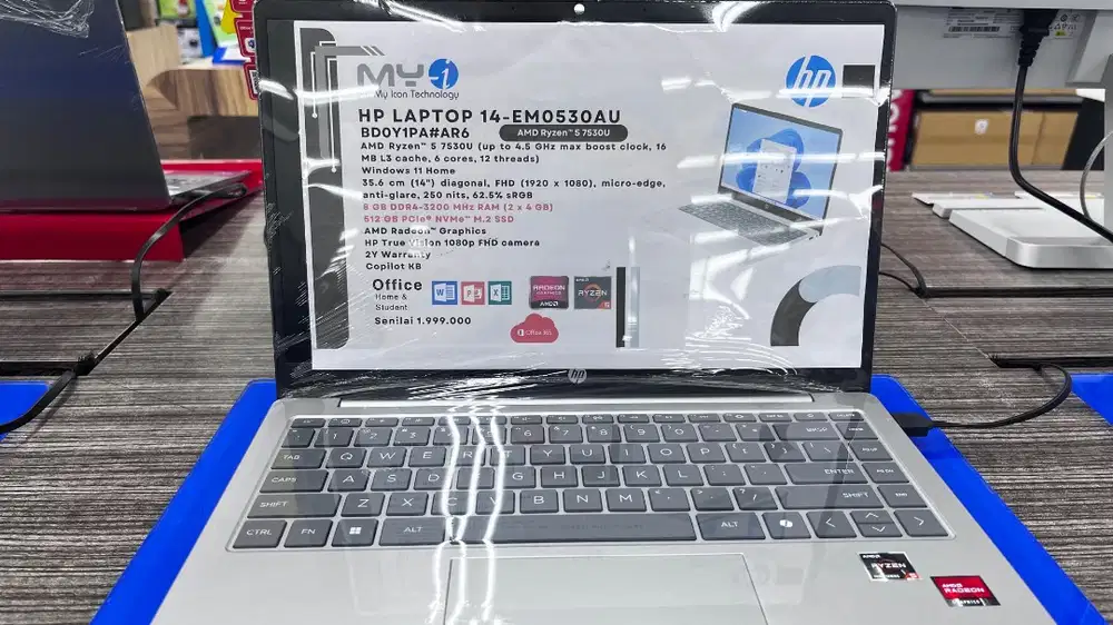 HP Laptop 14-EM0530AU R5 7530U