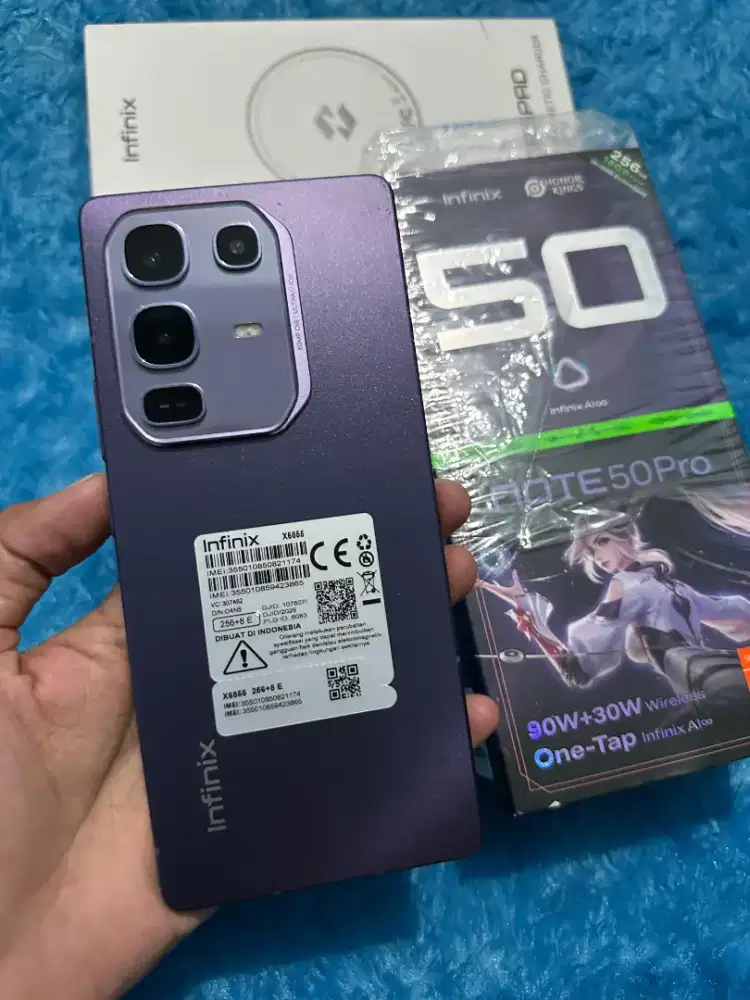 Infinix note 50 pro 8/256 gb fullset ori mulus like new