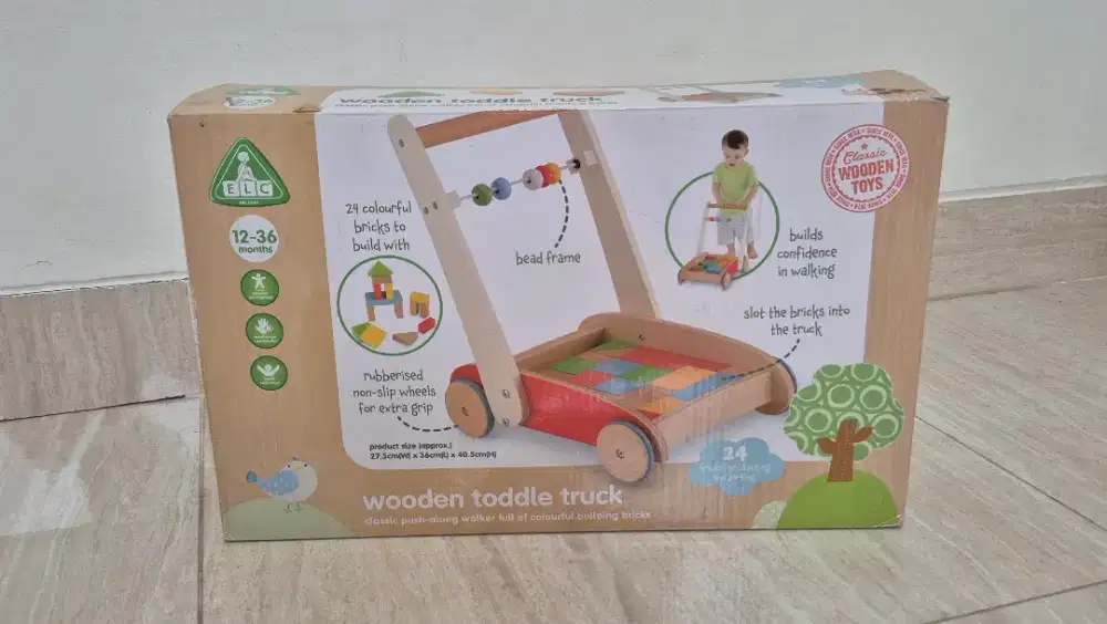 ELC Wooden Toddle Truck Mainan Anak