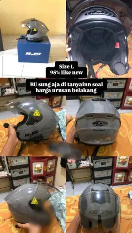 Helm NJS Hitam ( Size L )
