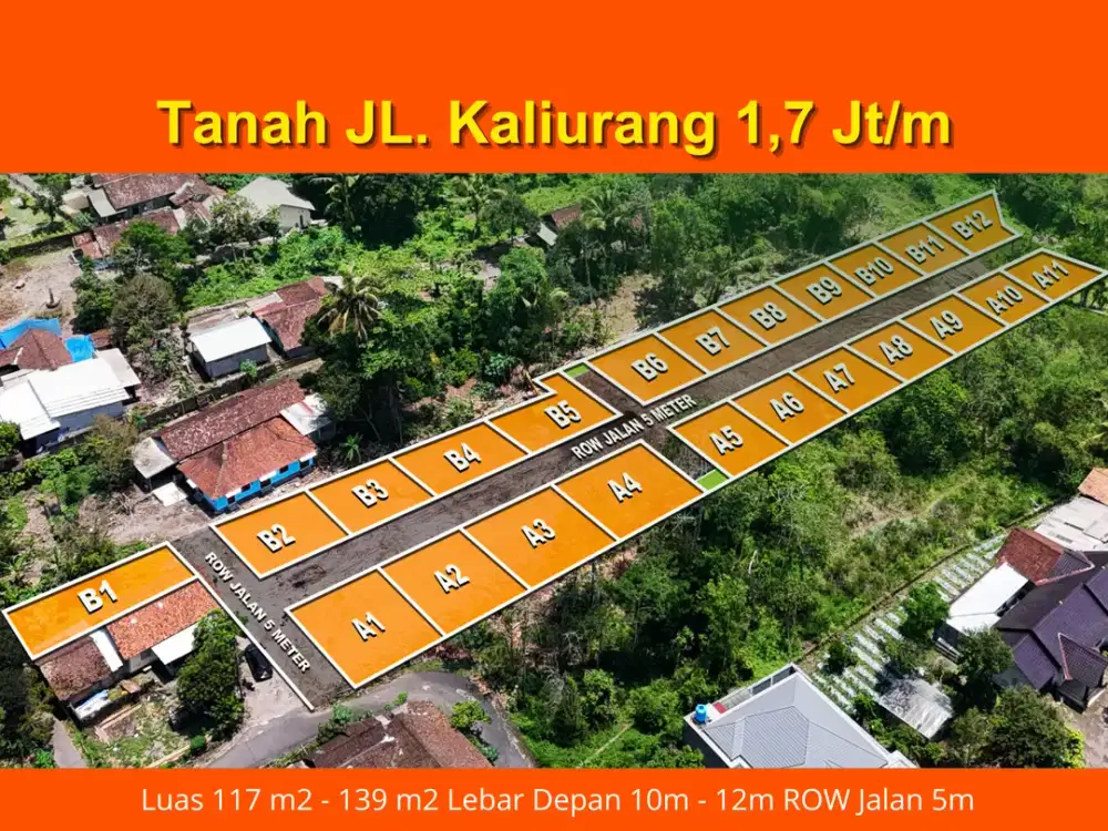Utara Kampus UII Tanah Murah 1 Jutaan