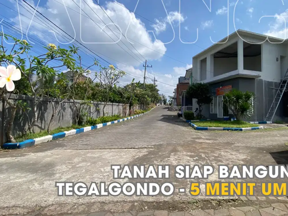 Tanah Lokasi Strategis 2 Menit UMM Tegalgondo, Malang Siap Bangun