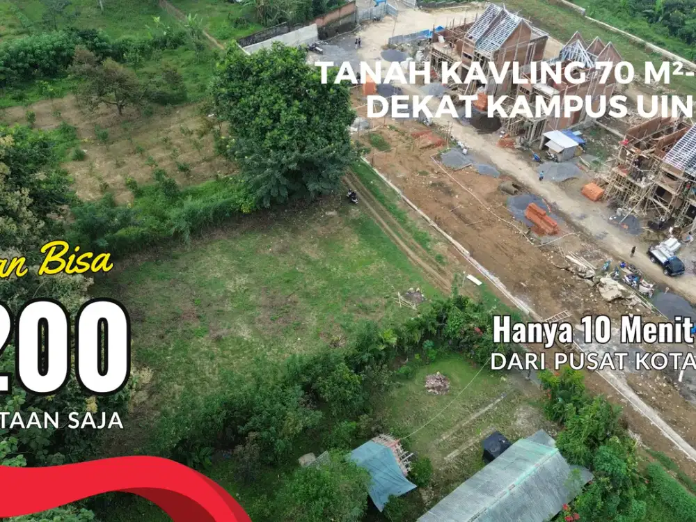 Tanah Siap Bangun Area Sumbersekar 5 Menit ke Kampus