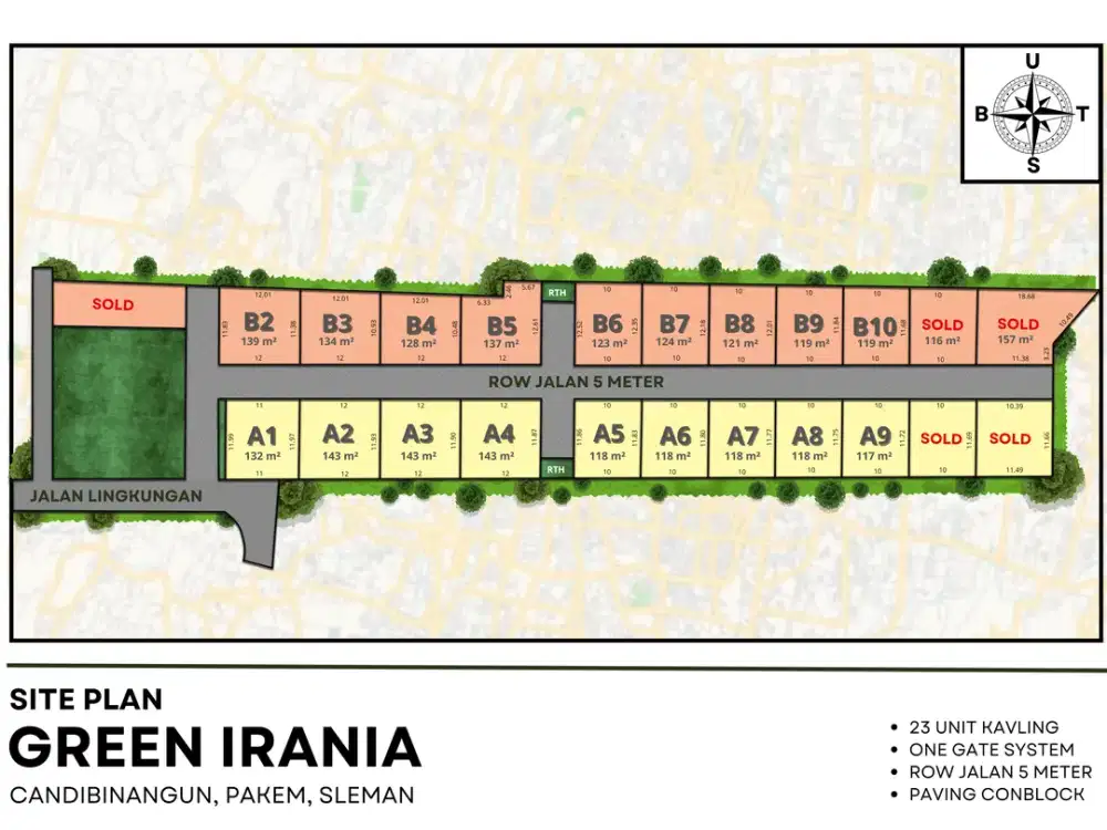 Hanya 1,6 Juta Per Meter Tanah Jalan Palagan Jogja