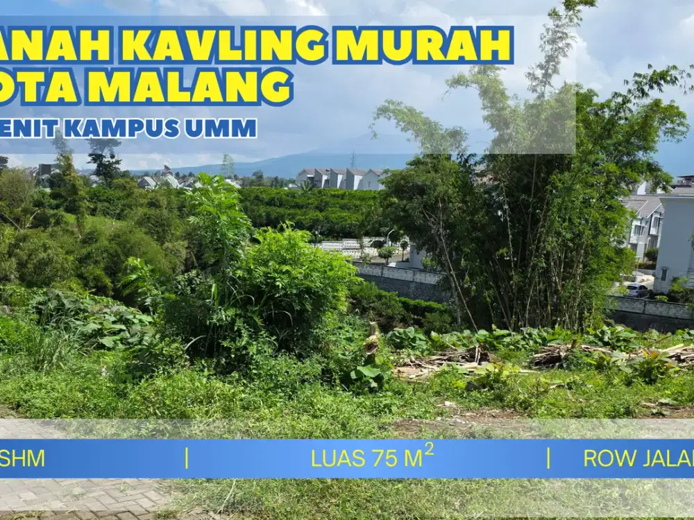Tanah Lokasi Strategis Malang Kota Harga 150 Jutaan