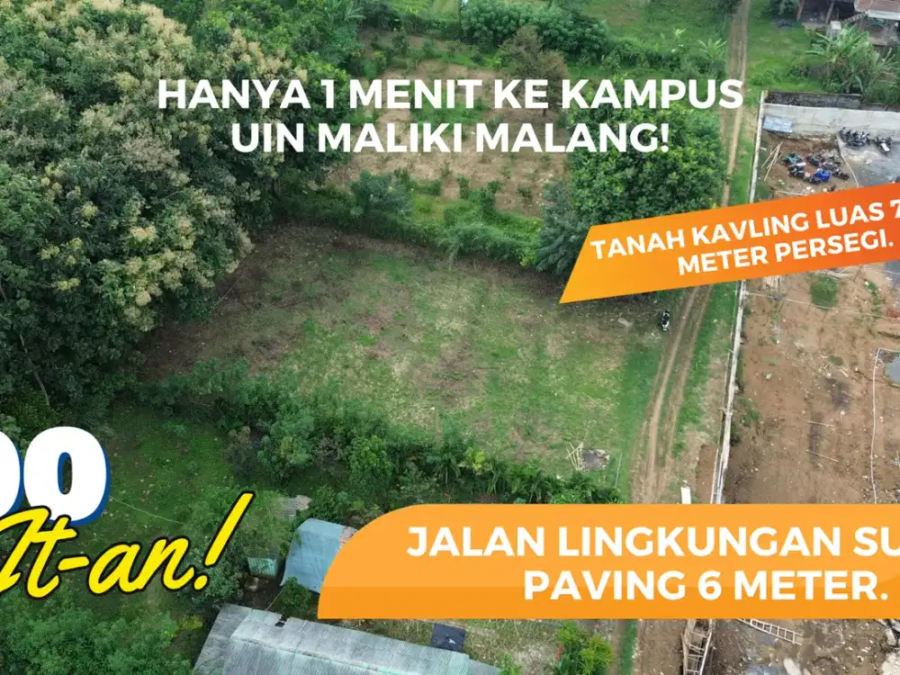 Tanah Strategis Akses Mudah Ke Kampus 3 UIN