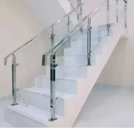 Reling dan balkon Stainles steel kaca
