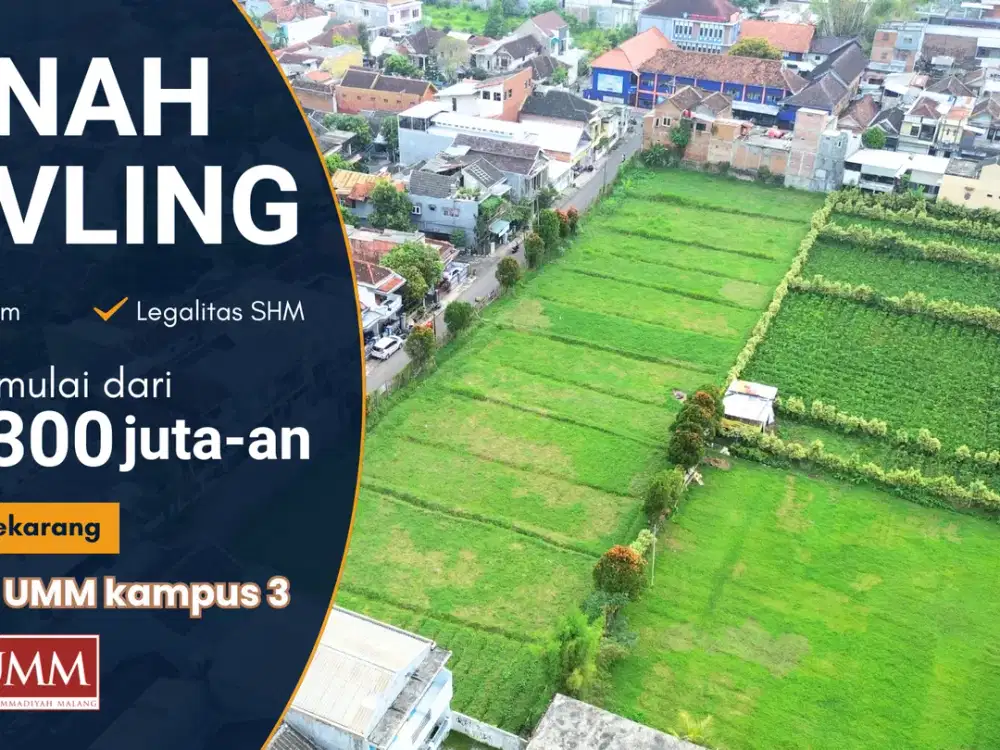 Tanah Inden Bangun Kost Premium 1 Menit UMM 3 Malang