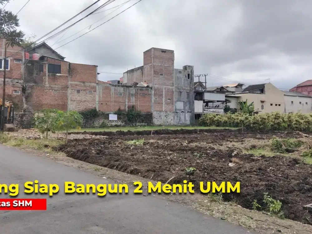 Tanah Malang Potensial Usaha Poros Jalan Hanya 2 Menit UMM