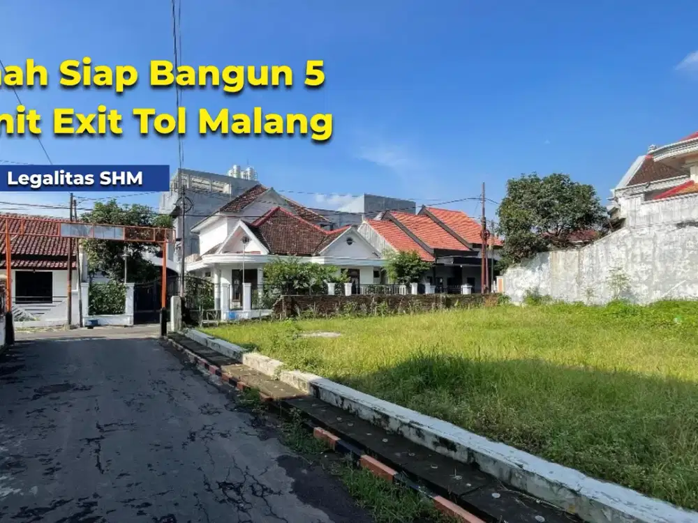 Tanah Siap Bangun Dekat Stasiun Kota Malang